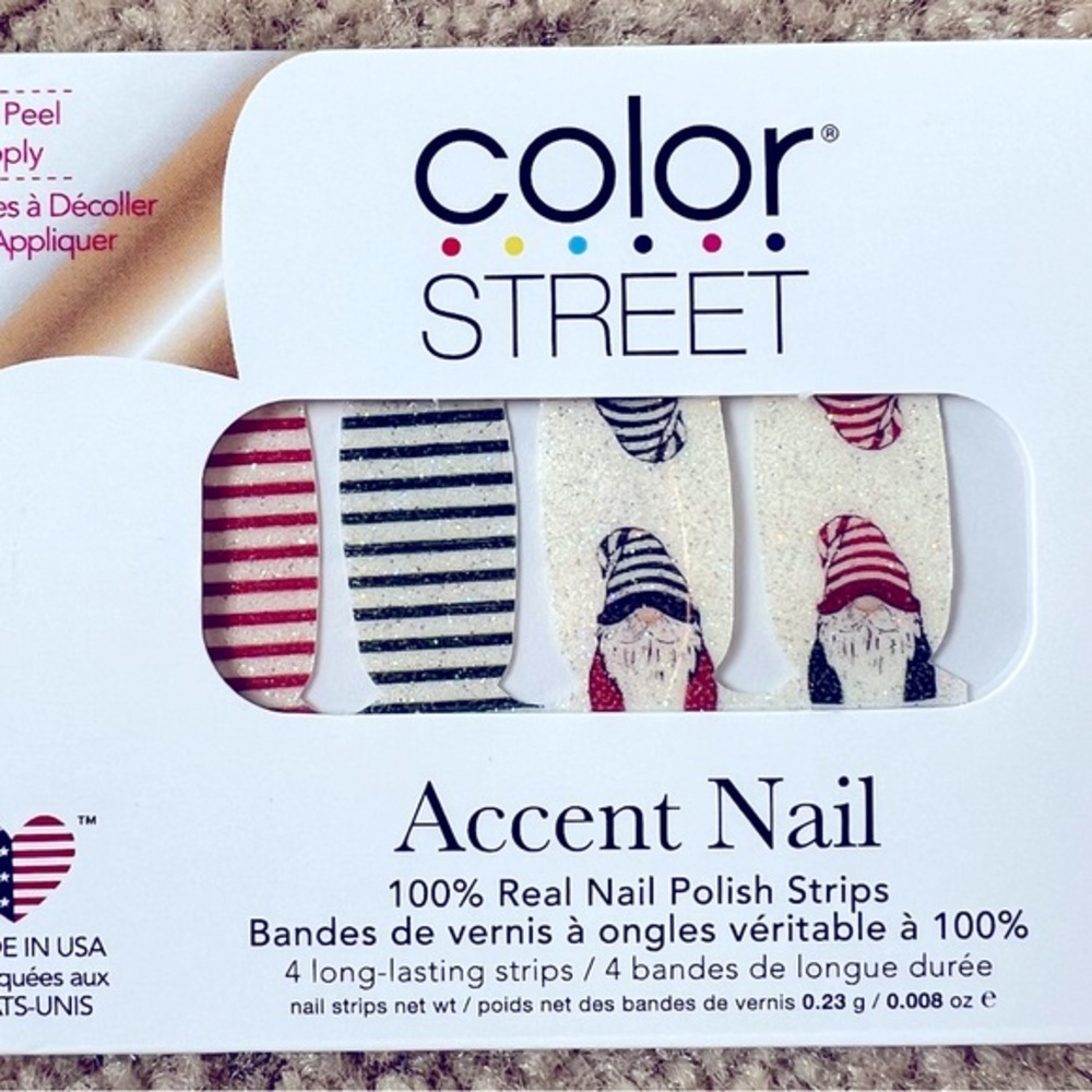 Unopened Color Street nail accent strips Papa Gnome